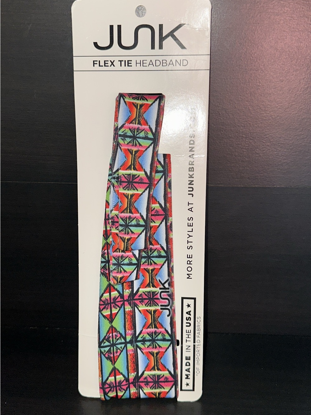 Junk Headband Baja Algorithm One Size Flex Tie Unisex NWT